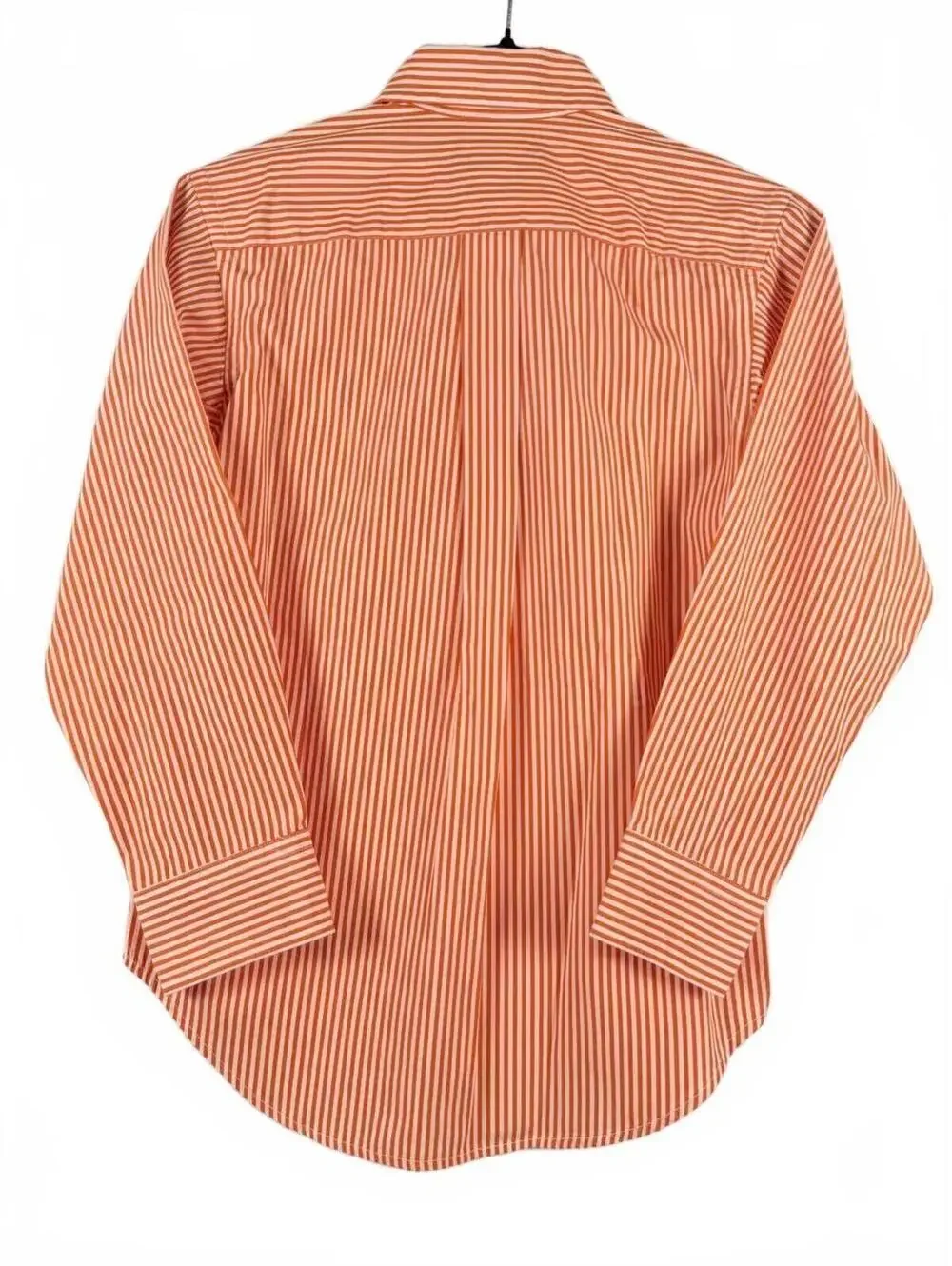 Polo Ralph Lauren Boys Striped Cotton Button Down‎ Shirt Orange/White Small (8)